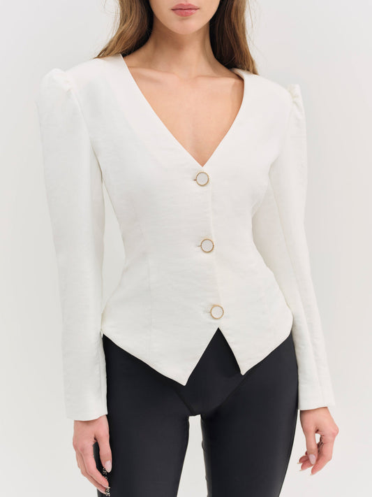 Kristen Blazer - Cream | For Love and Lemons