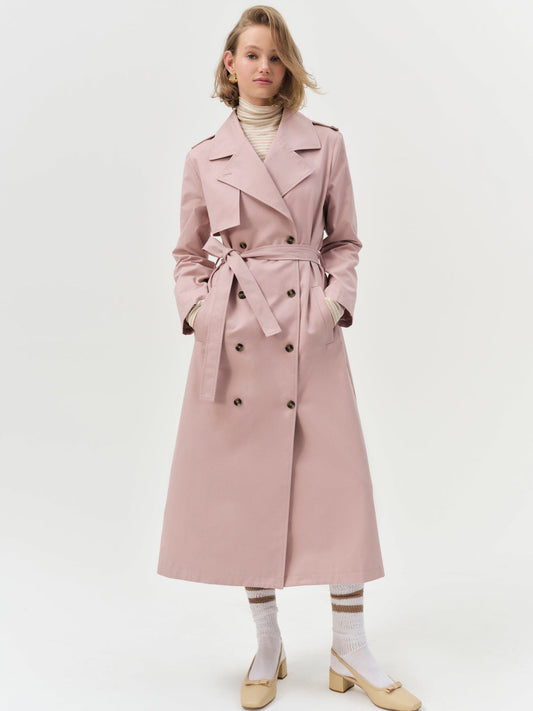 Reese Trench Coat - Mauve | For Love and Lemons
