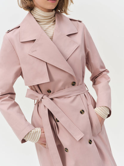 Reese Trench Coat - Mauve | For Love and Lemons