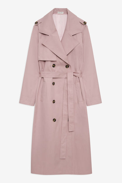 Reese Trench Coat - Mauve | For Love and Lemons