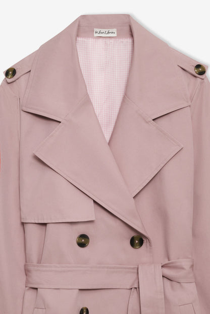 Reese Trench Coat - Mauve | For Love and Lemons