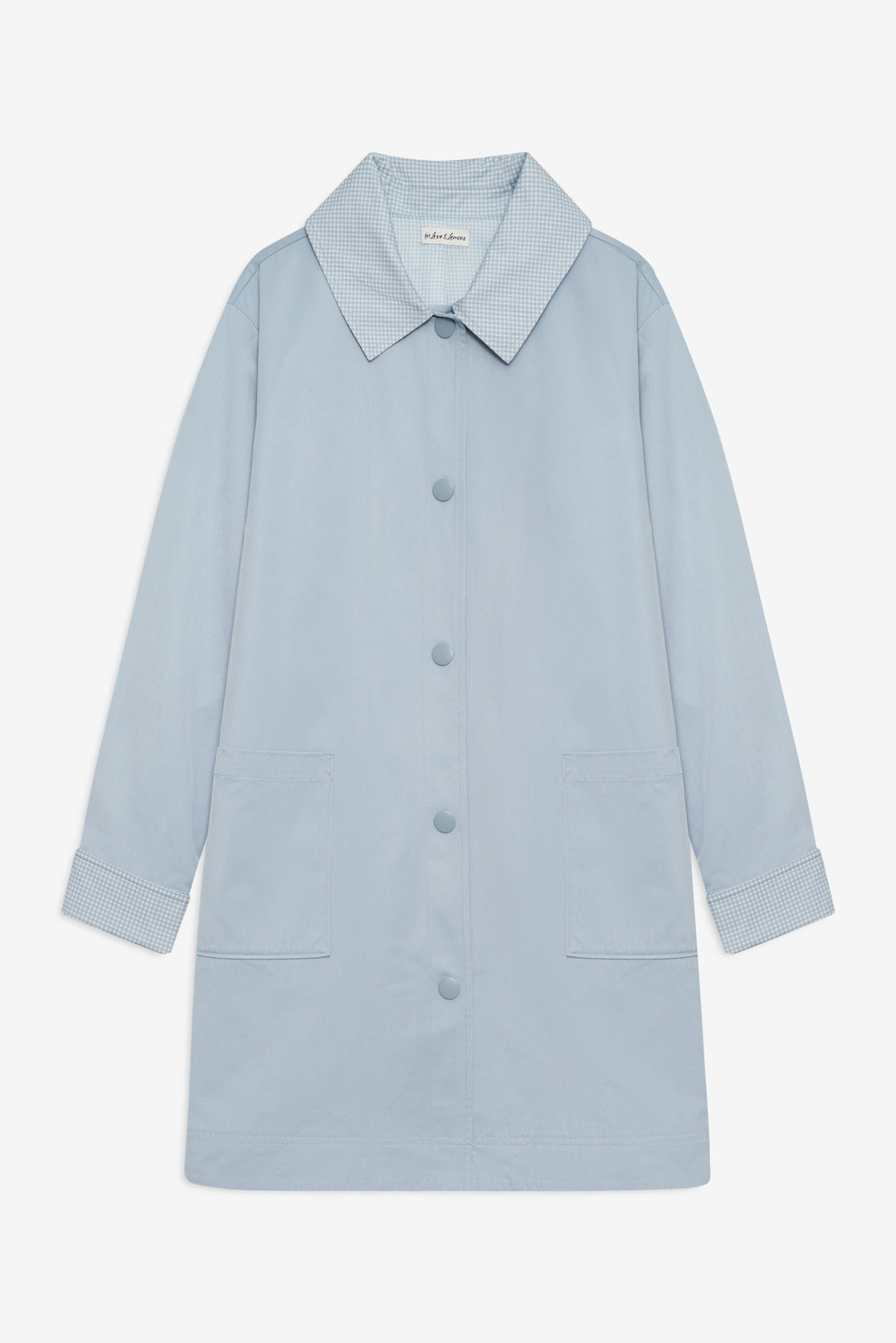 Leslie Button-Up Jacket - Blue | For Love and Lemons