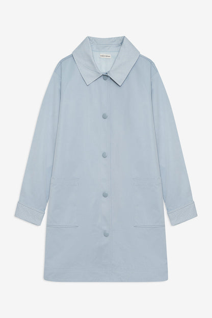 Leslie Button-Up Jacket - Blue | For Love and Lemons