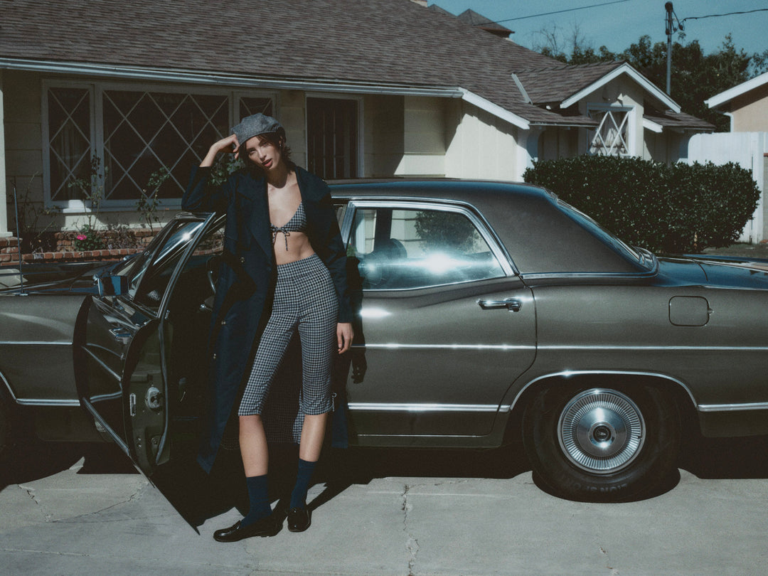 Reese Trench Coat - Navy | For Love and Lemons