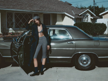 Reese Trench Coat - Navy | For Love and Lemons