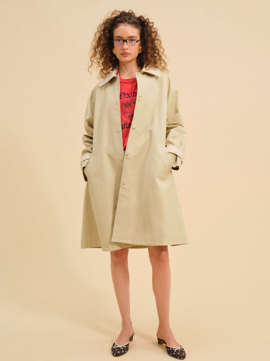 Gabardine Trench Coat - CAMEL | For Love and Lemons