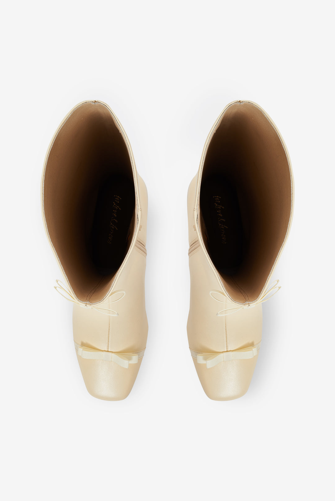 Claudine Cap Toe Boot - Cream | For Love and Lemons