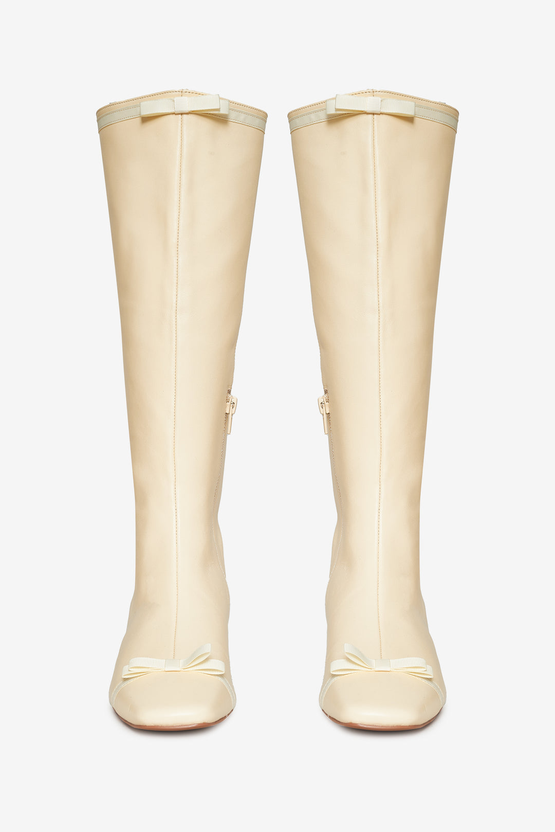 Claudine Cap Toe Boot - Cream | For Love and Lemons