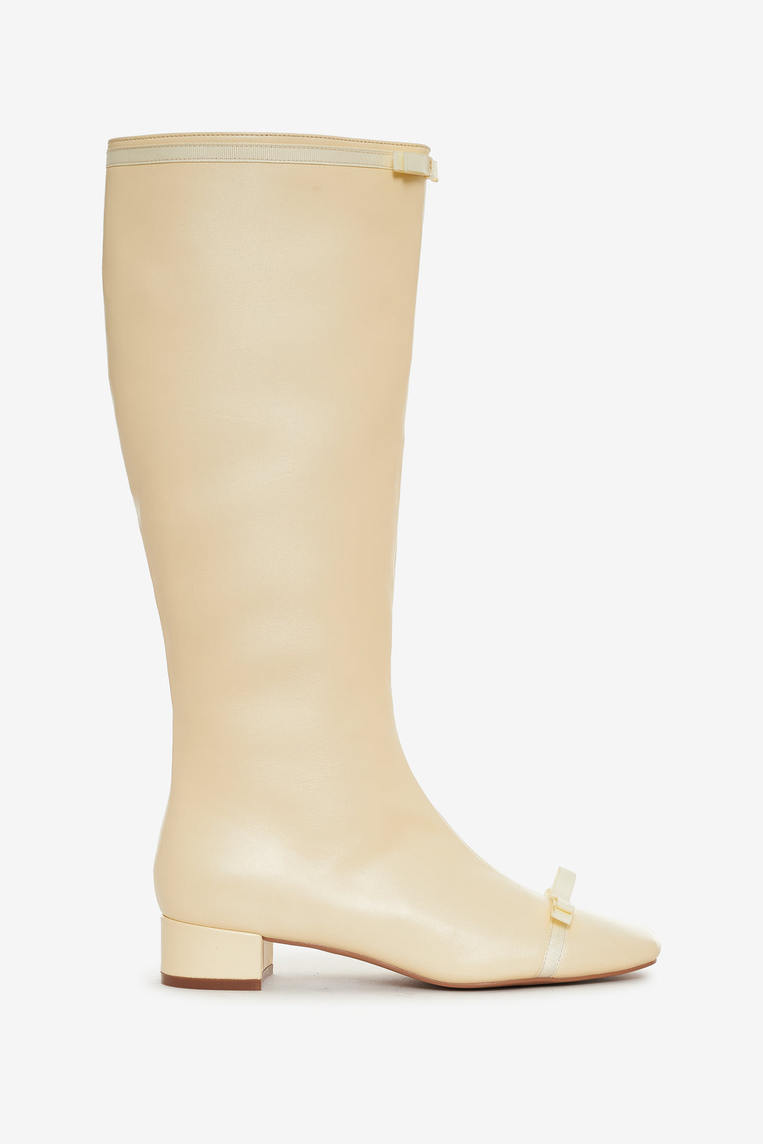 Claudine Cap Toe Boot - Cream | For Love and Lemons