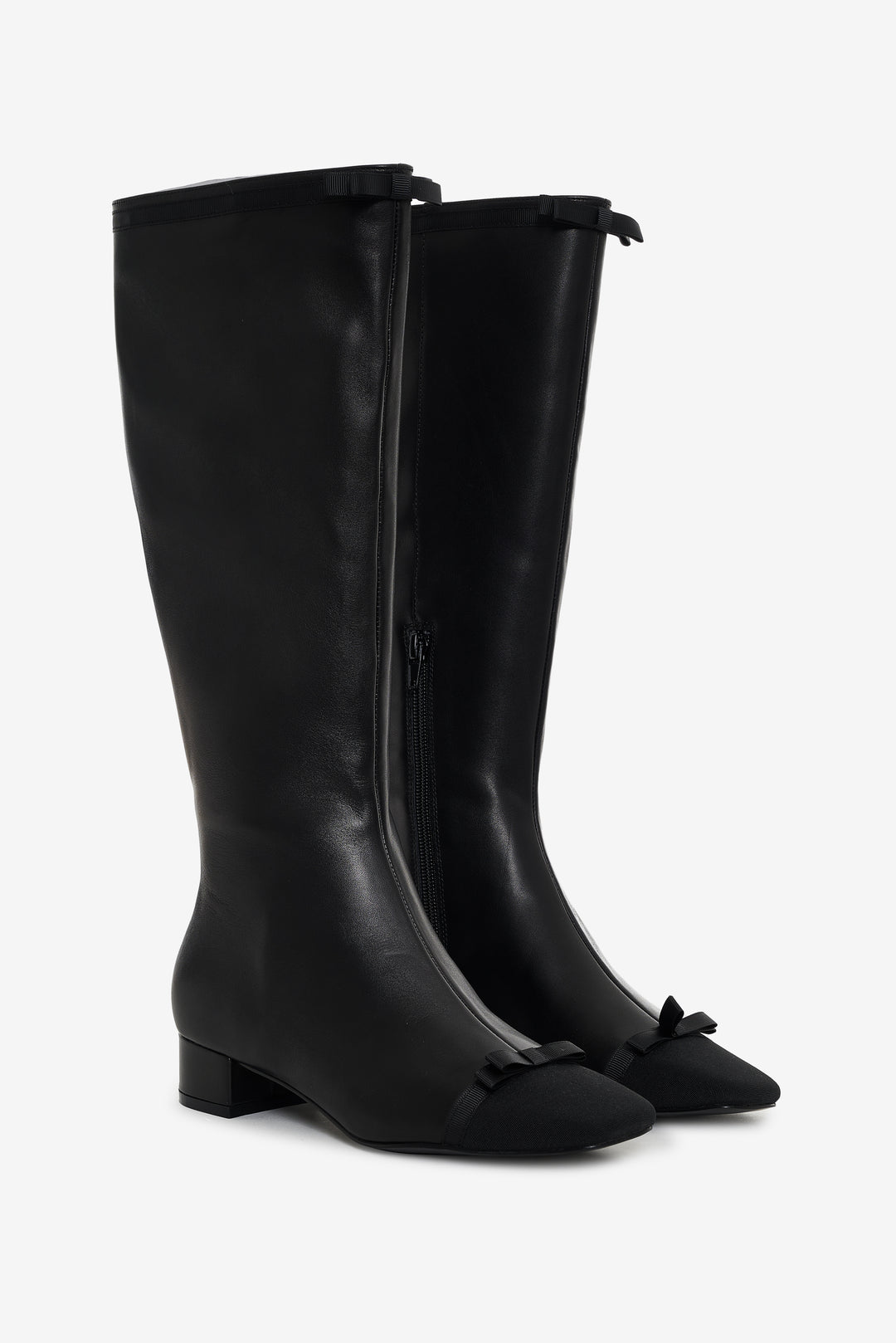 Claudine Cap Toe Boot - Black | For Love and Lemons