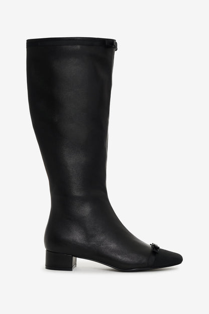 Claudine Cap Toe Boot - Black | For Love and Lemons