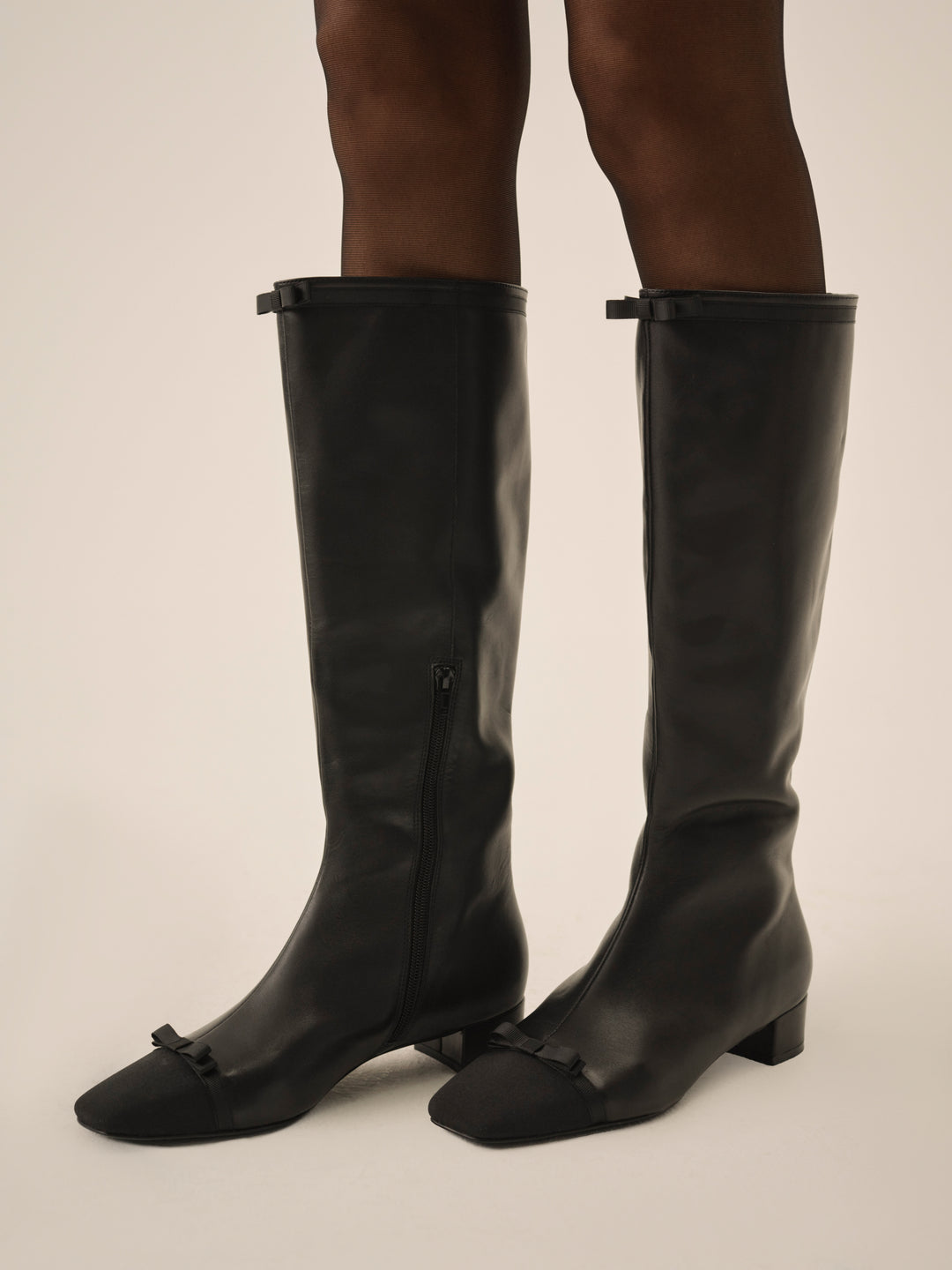 Claudine Cap Toe Boot - Black | For Love and Lemons