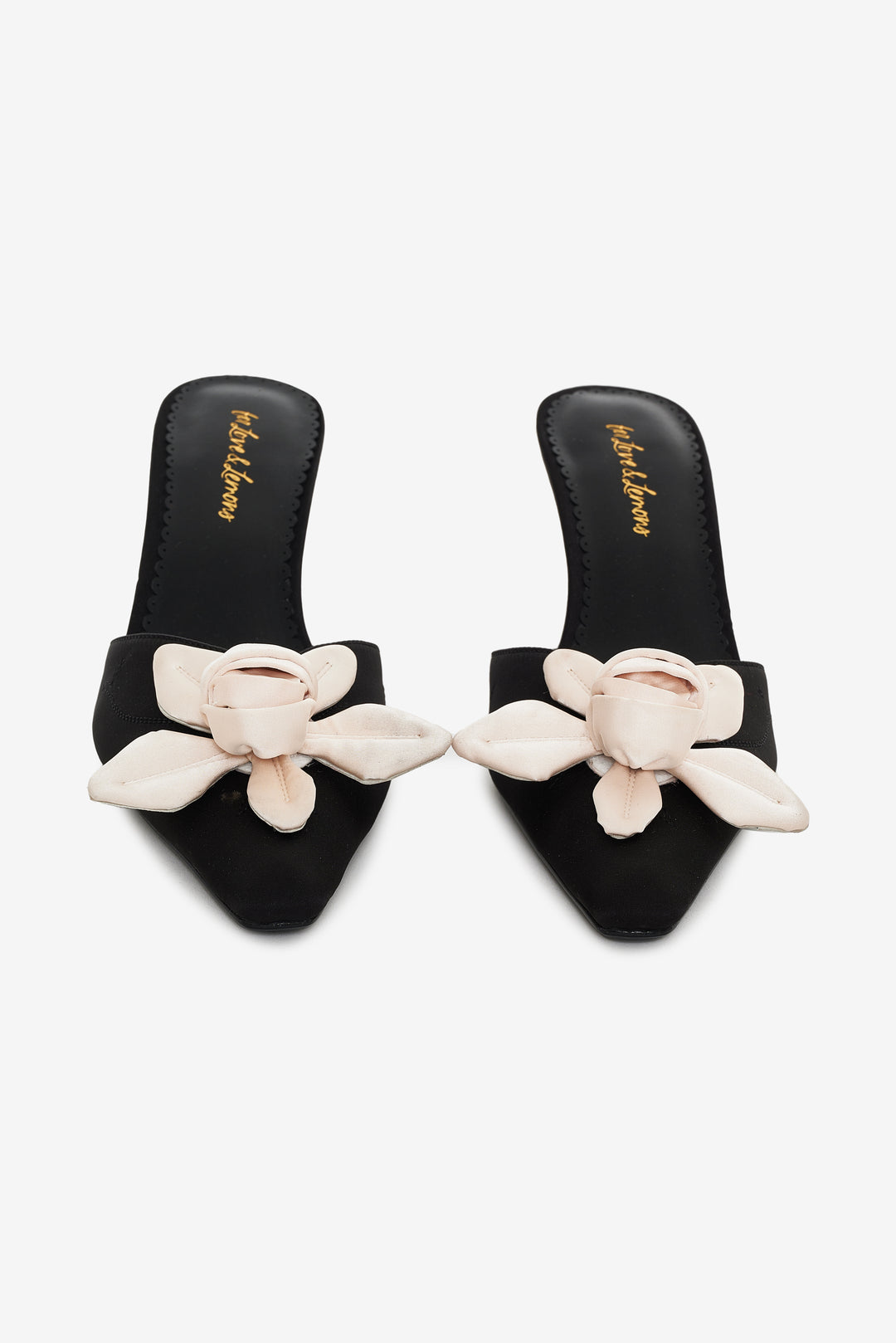 Claudine Mule Heel - Black | For Love and Lemons