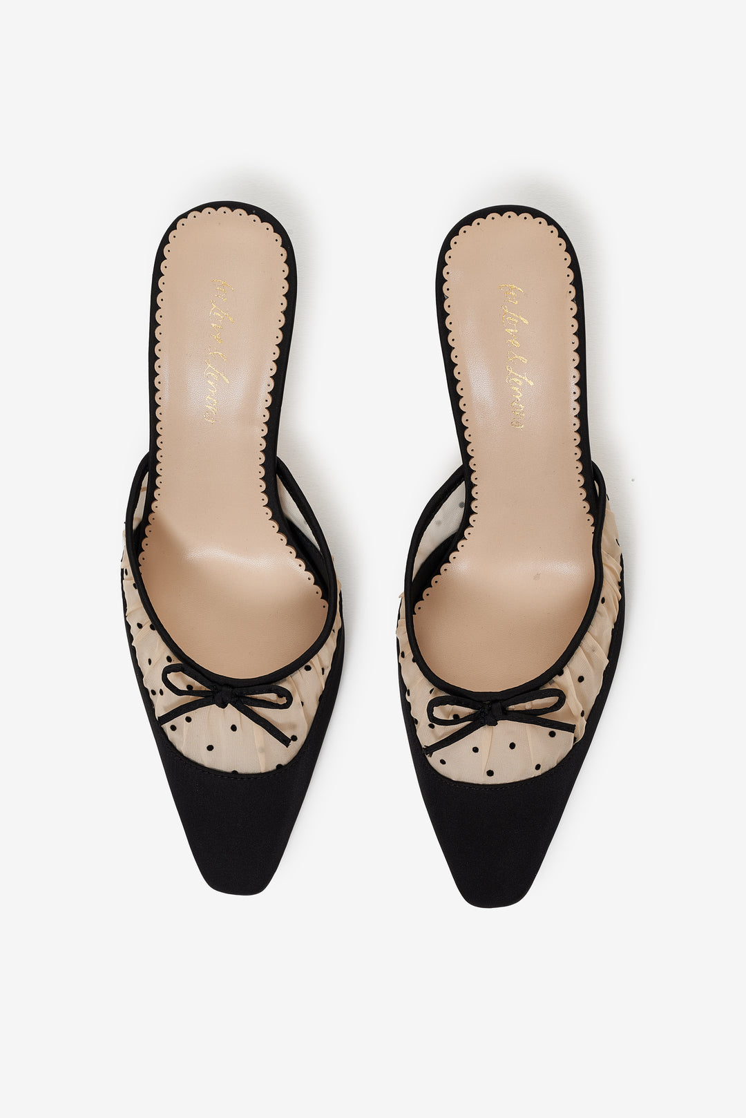Lili Mule Heel - Black | For Love and Lemons