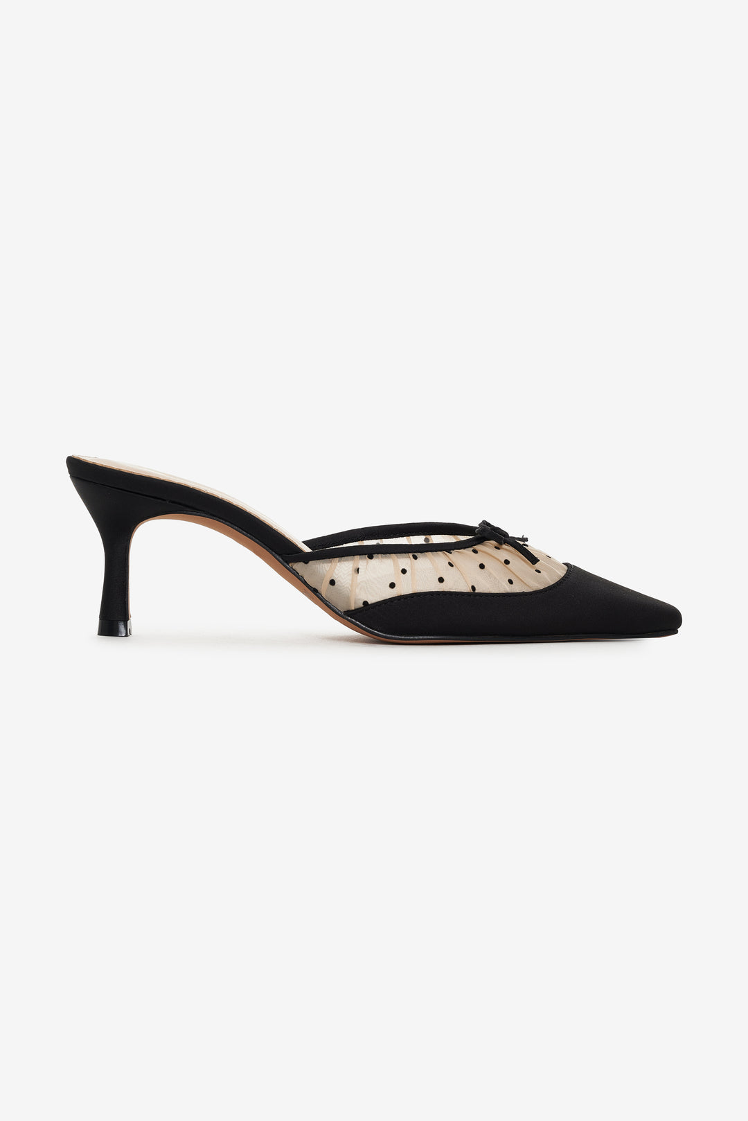 Lili Mule Heel - Black | For Love and Lemons