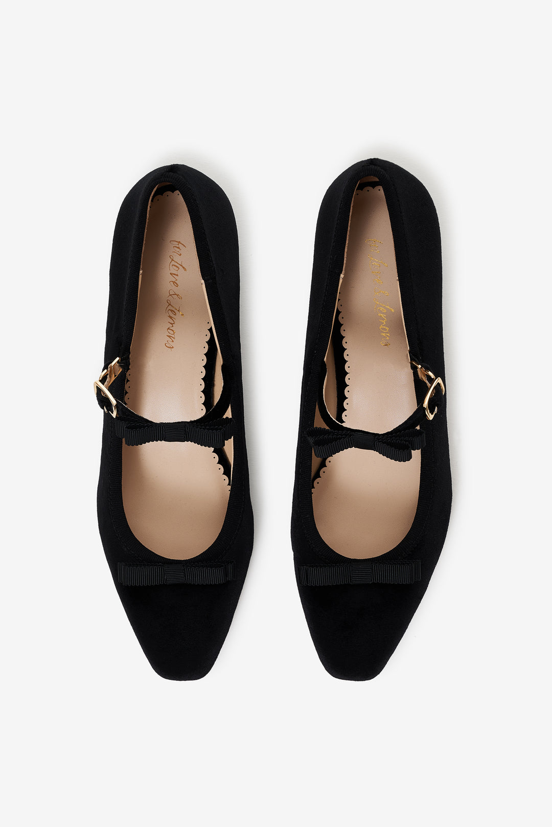 Lucia Velvet Mary Jane - Black | For Love and Lemons