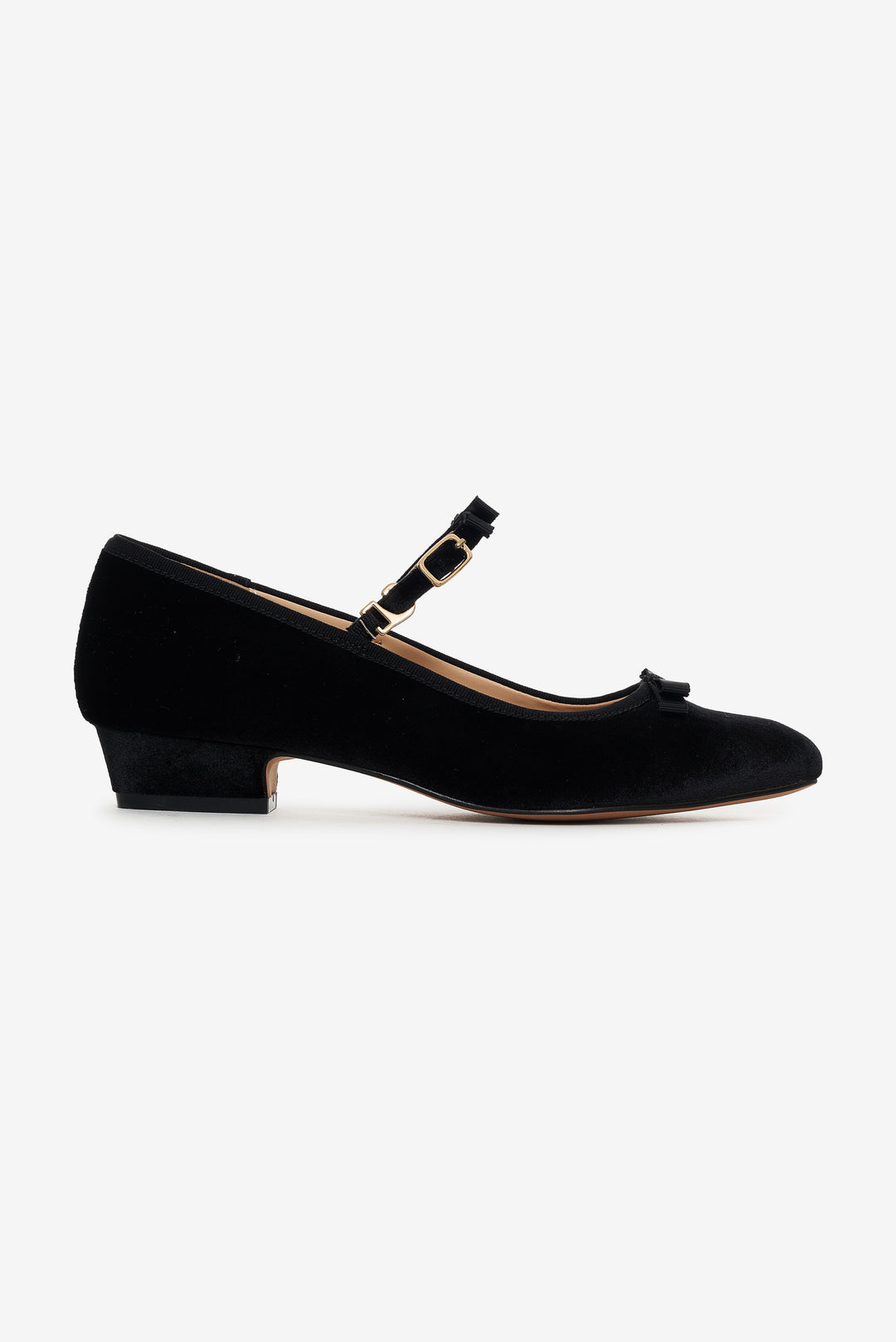 Lucia Velvet Mary Jane - Black | For Love and Lemons