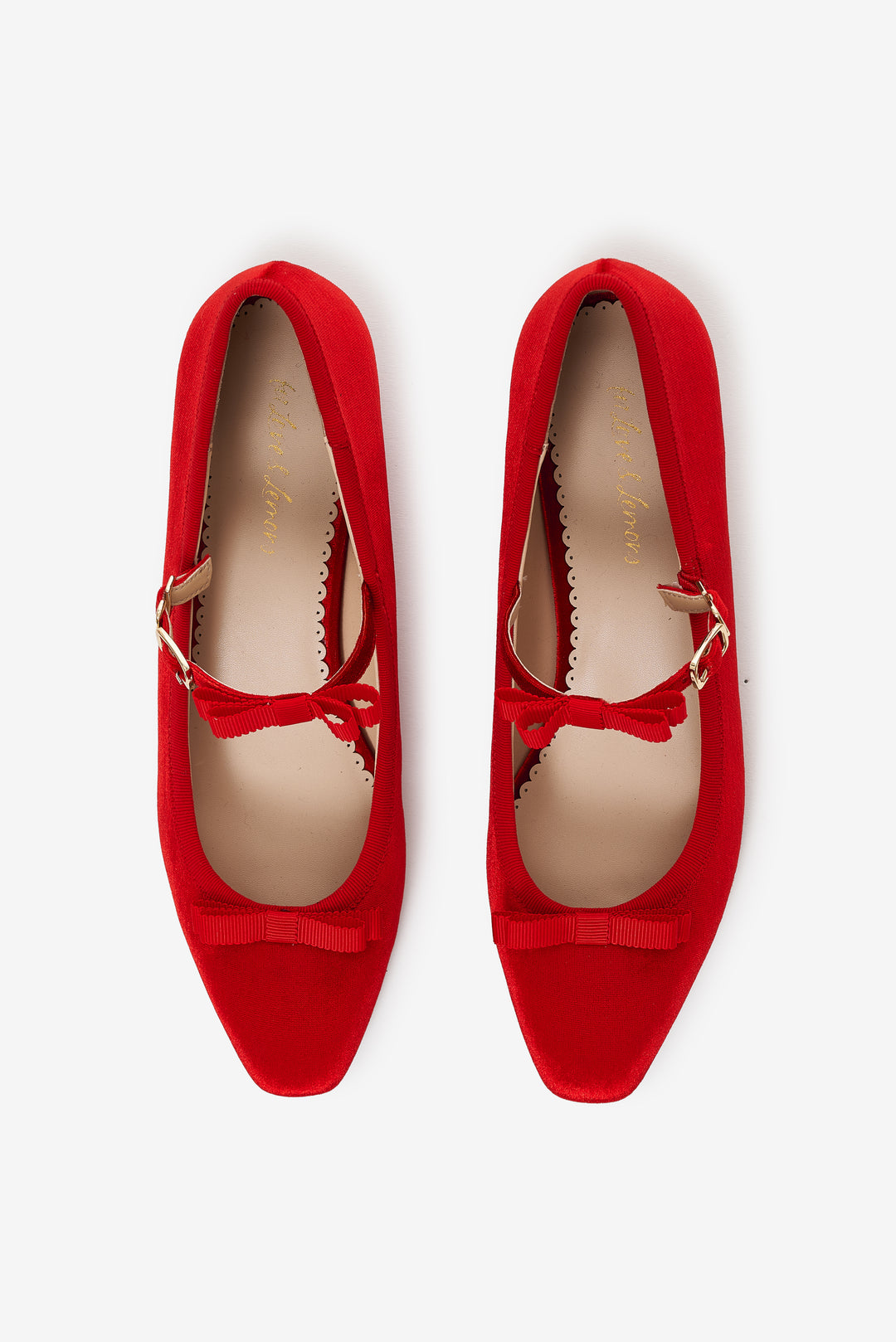 Lucia Velvet Mary Jane - Red | For Love and Lemons