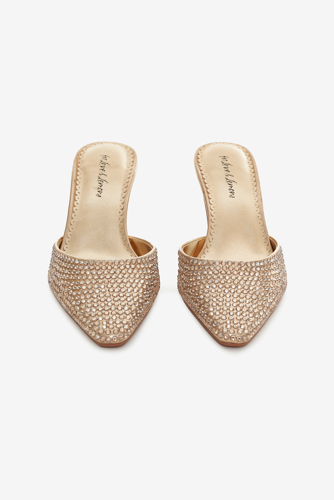 Cleo Mule Heel - Gold | For Love and Lemons