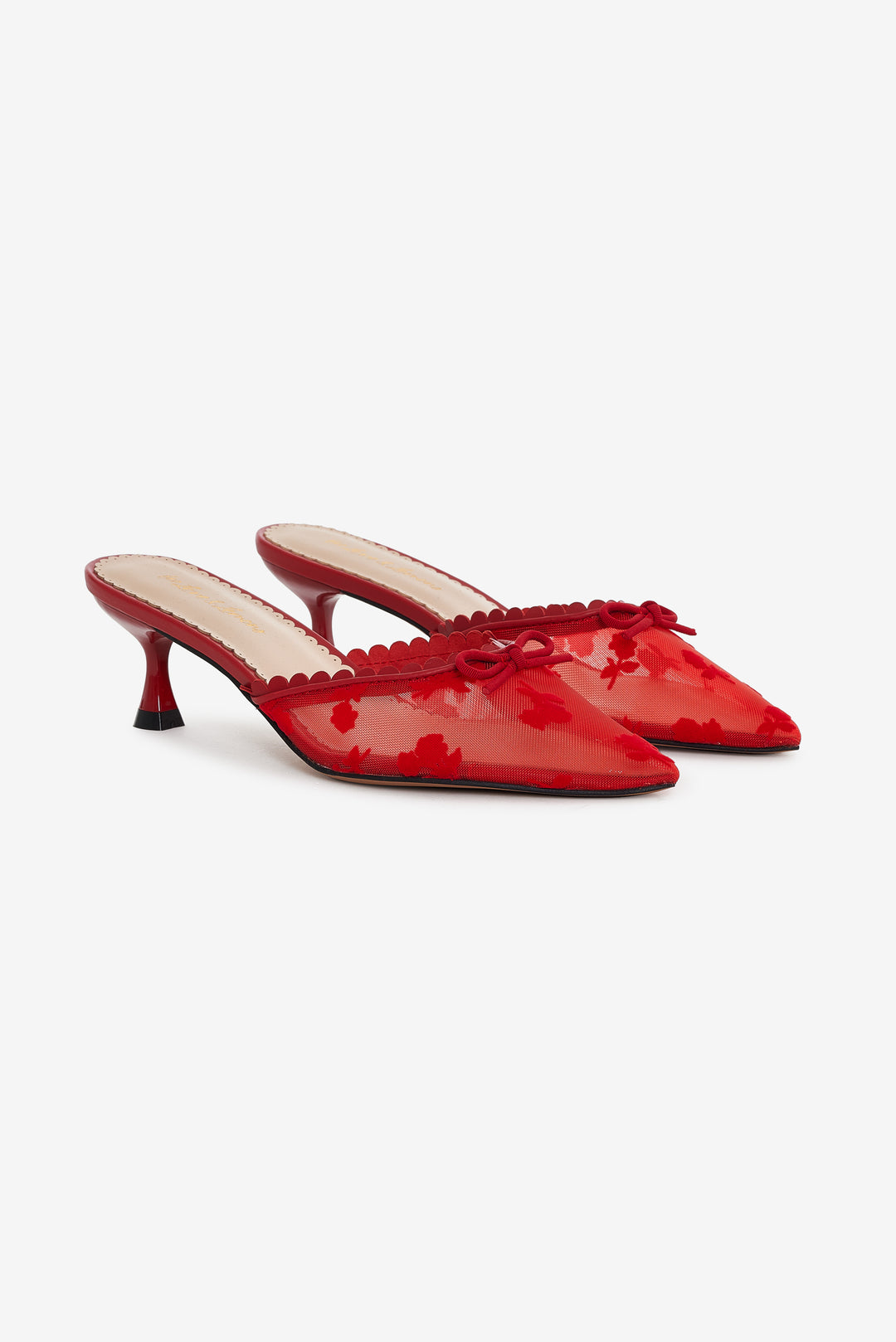 Sylvie Mule Heel - Red | For Love and Lemons