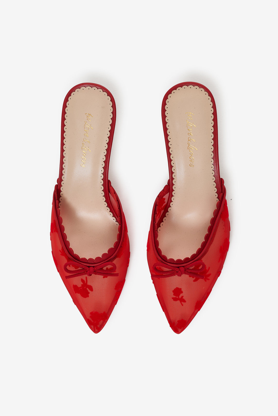 Sylvie Mule Heel - Red | For Love and Lemons
