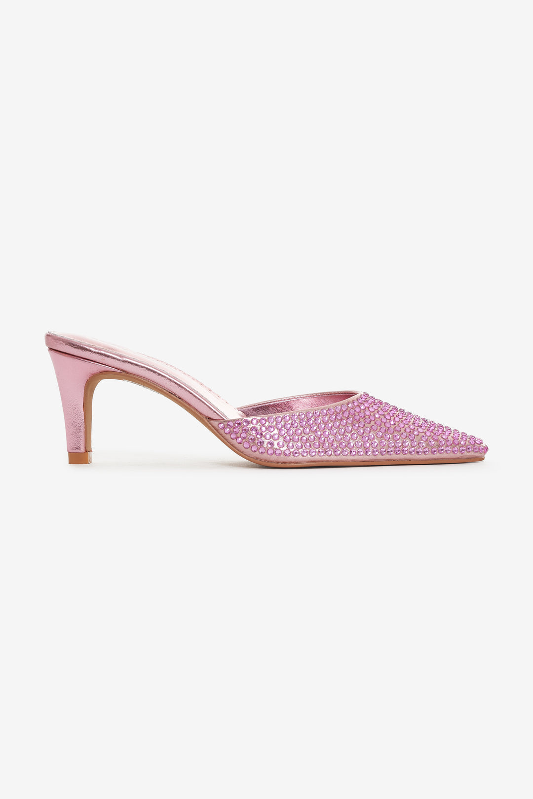 Cleo Mule Heel - Baby Pink | For Love and Lemons