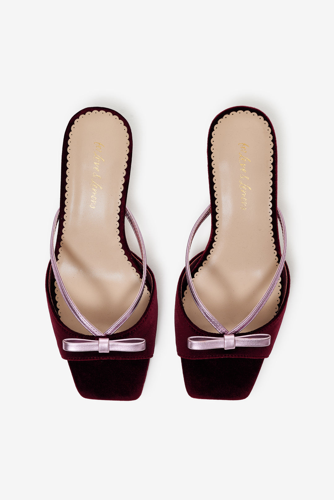 Grace Mule Heel - Burgundy | For Love and Lemons