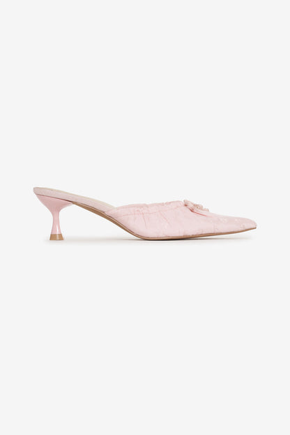 Colette Mule Heel - Pink | For Love and Lemons