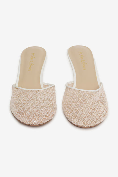 Claudia Lace Heel - White | For Love and Lemons