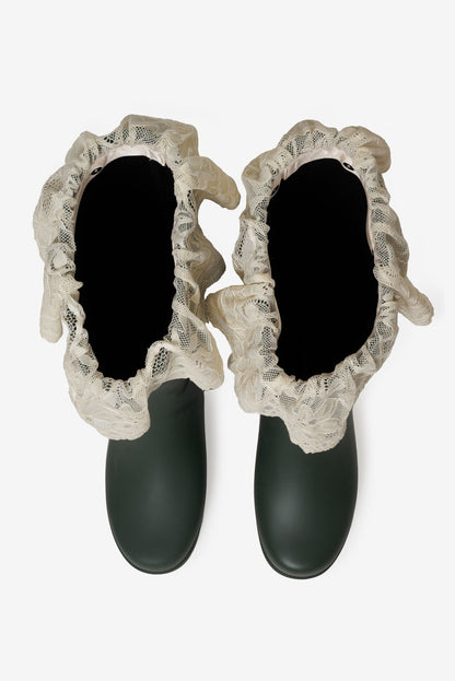 Brigitta Rain Boot - Evergreen | For Love and Lemons