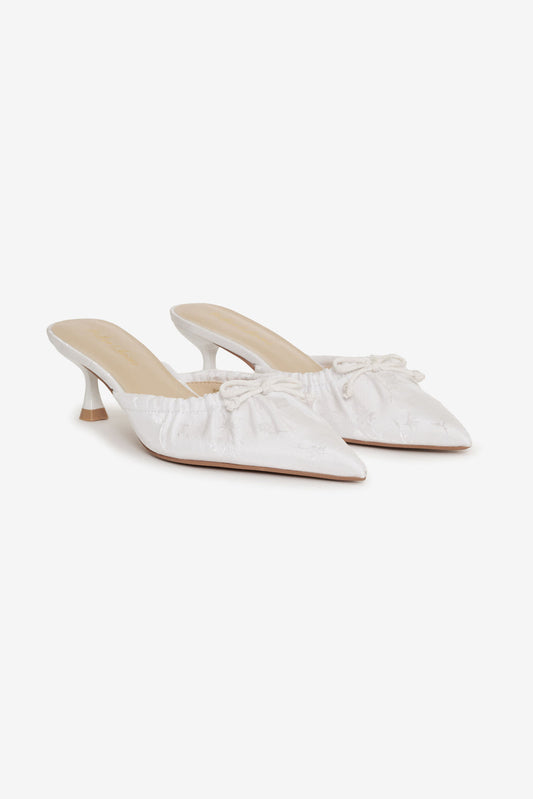 Colette Mule Heel - Cream | For Love and Lemons