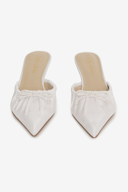 Colette Mule Heel - Cream | For Love and Lemons