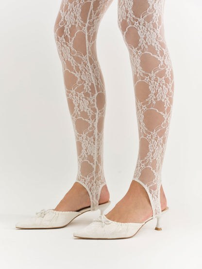 Colette Mule Heel - Cream | For Love and Lemons