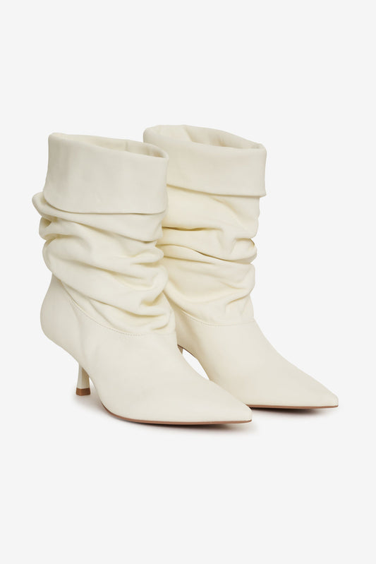 Verbana Slouch Boot - Cream | For Love and Lemons