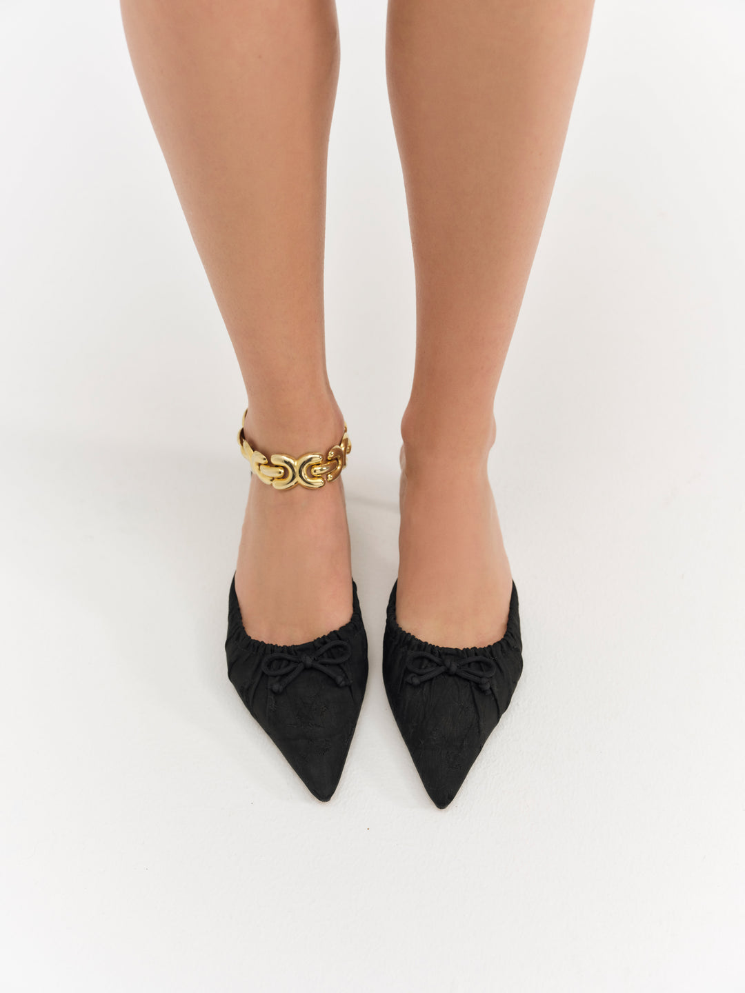 Colette Mule Heel - Black | For Love and Lemons