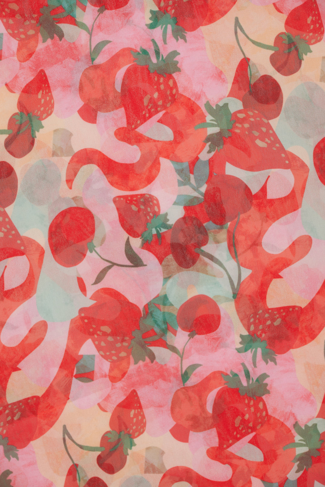 Ambrosia Print Headscarf - Red | For Love and Lemons