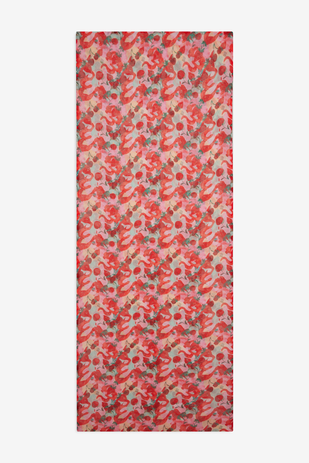Ambrosia Print Headscarf - Red | For Love and Lemons