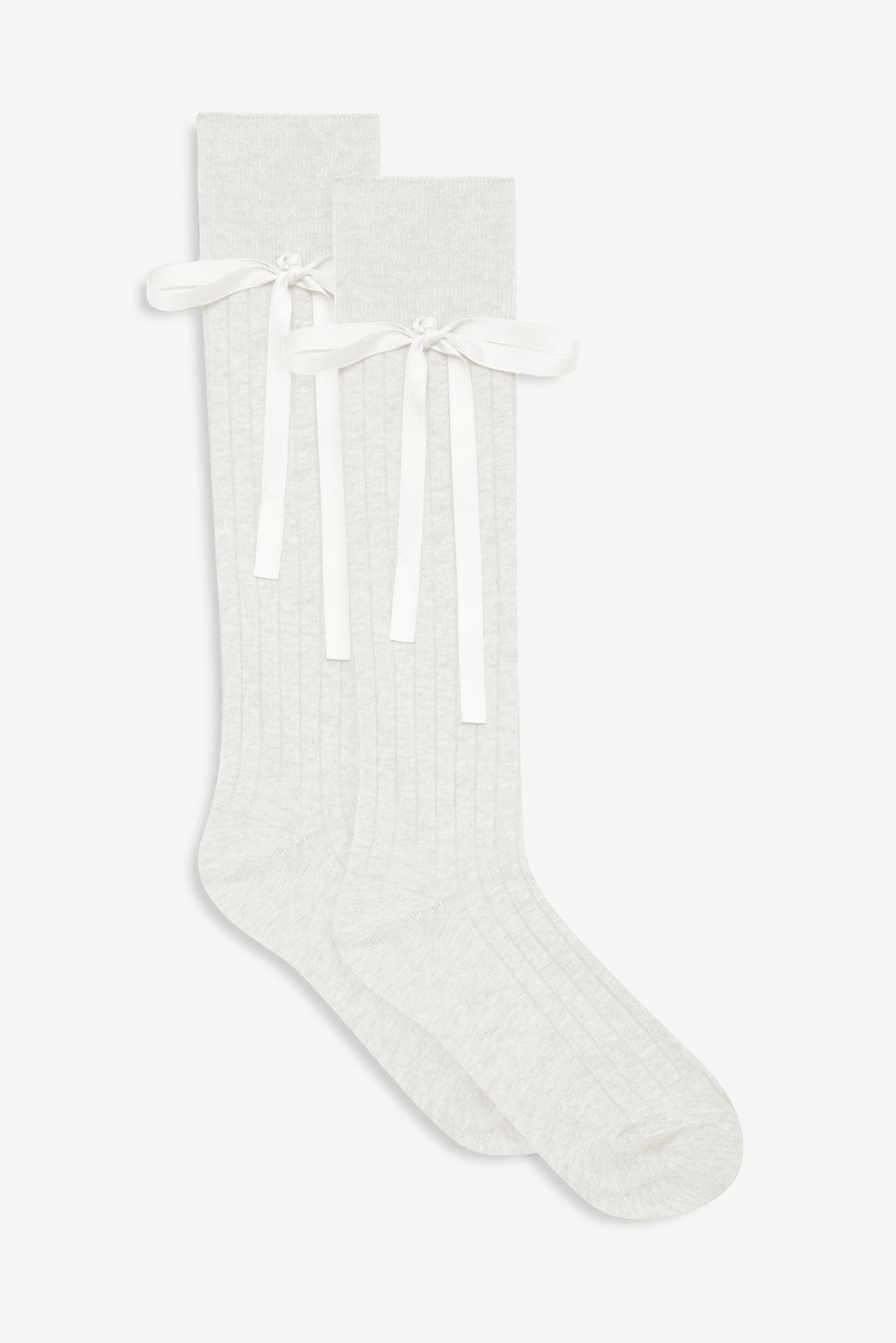 Knee-High Bow Socks - Cream | For Love and Lemons