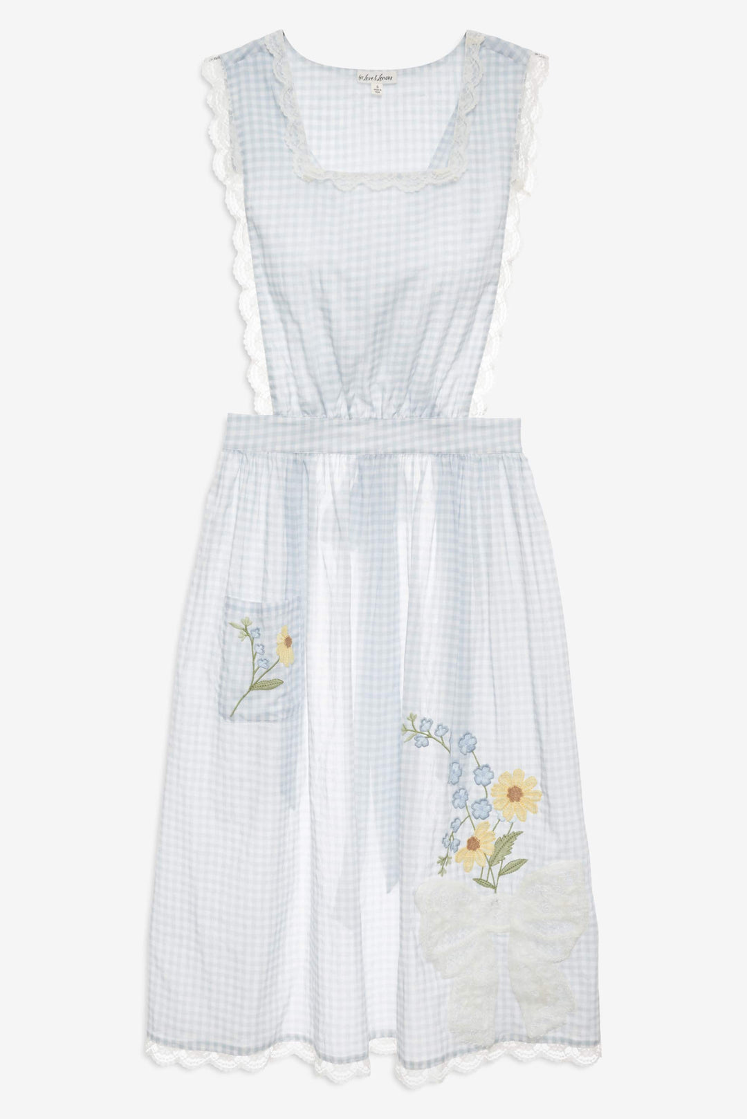 Bluebell Gingham Apron - Blue | For Love and Lemons