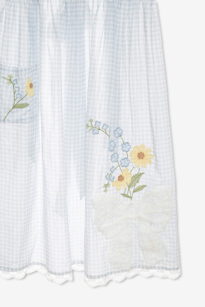 Bluebell Gingham Apron - Blue | For Love and Lemons