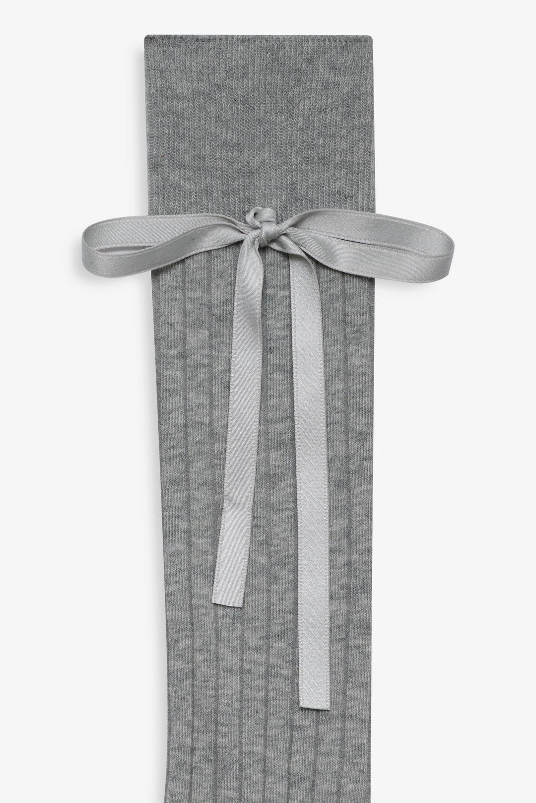 Knee-High Bow Socks - Grey | For Love and Lemons