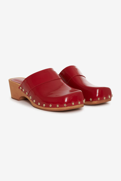 Adahlia Clog - Red | For Love and Lemons