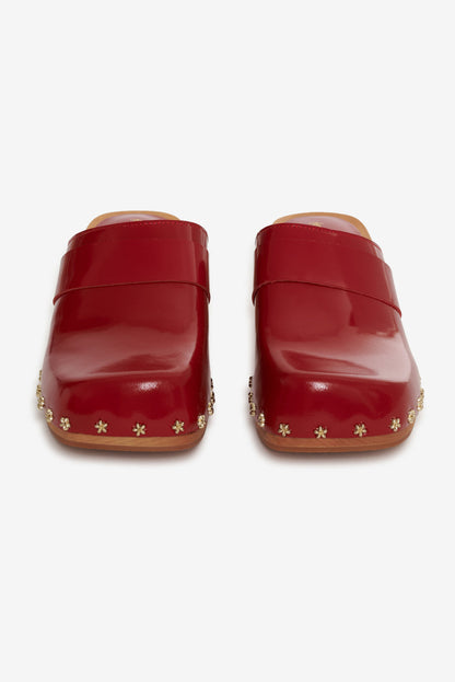 Adahlia Clog - Red | For Love and Lemons