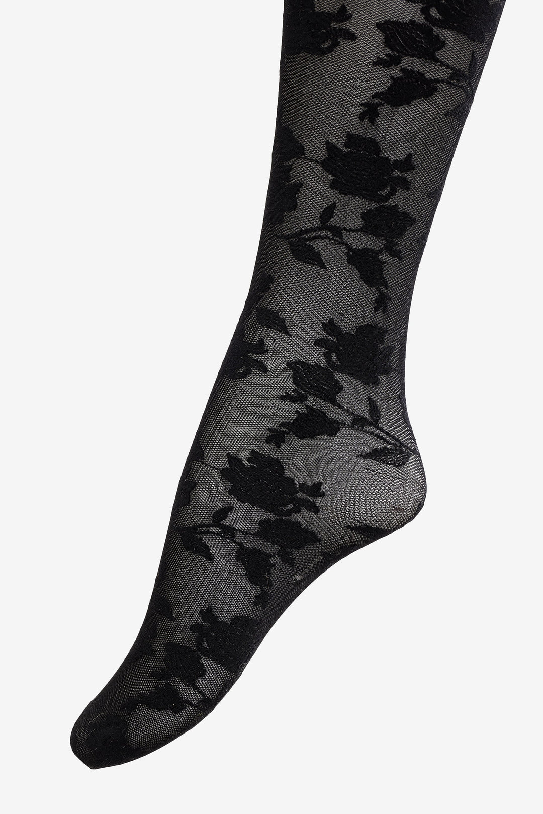 Floral Knit Tights - Black | For Love and Lemons