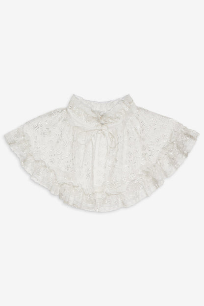 Layer Cake Chiffon Collar - White | For Love and Lemons