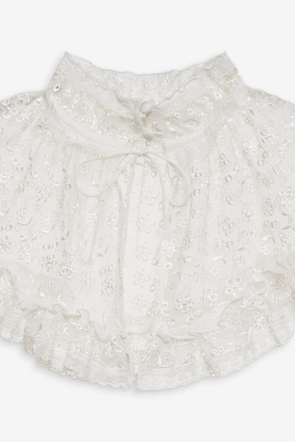 Layer Cake Chiffon Collar - White | For Love and Lemons