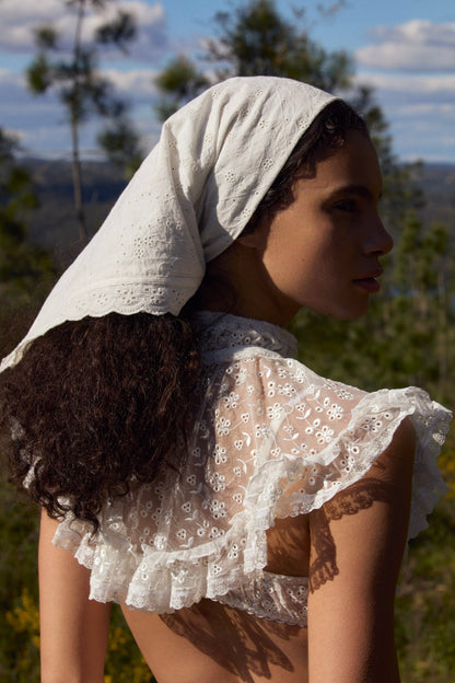 Layer Cake Chiffon Collar - White | For Love and Lemons