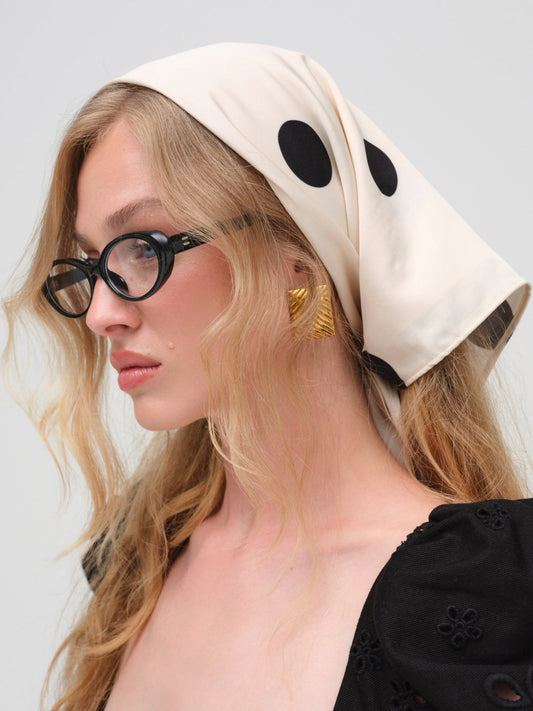 Dorothy Dot Headscarf - Cream | For Love and Lemons