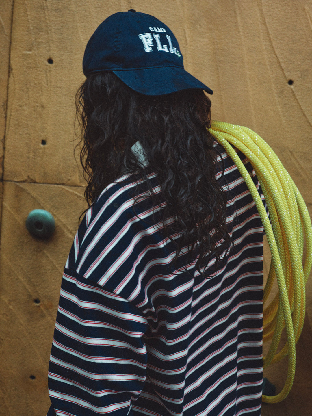 Camp Embroidered Baseball Cap - Navy | For Love and Lemons