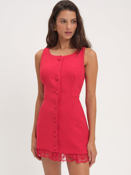 Venus Mini Dress - Red | For Love and Lemons